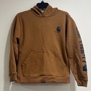 Carhartt Kids Brown Hoodie with Logo